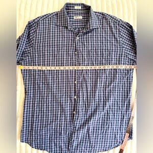 Peter Millar XL Blue Checkered Men's Shirt